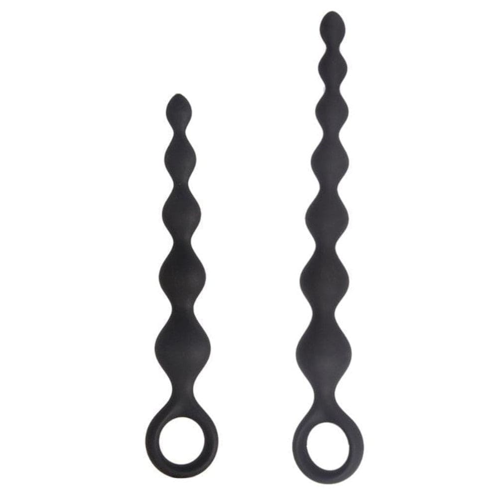 Black anal beads